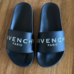 Authentic Givenchy Slides (38). Excellent condition, with original dust bag.